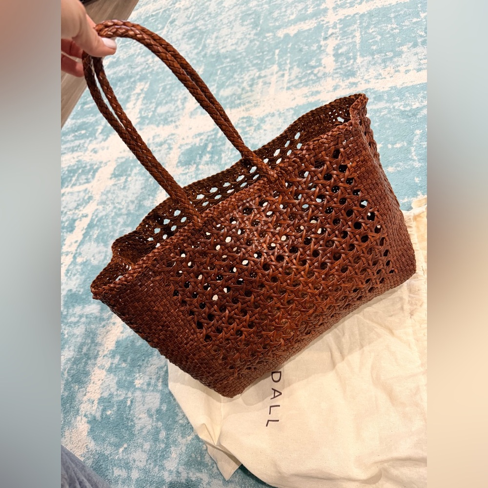 Loeffler Randall Klara Woven Leather Tote Bag - Picture 7 of 11